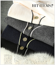 2020 new wool knit cardio-hoodie woman spring autumn short paragraph loose Korean version 100 lap jacket thickened sunscreen