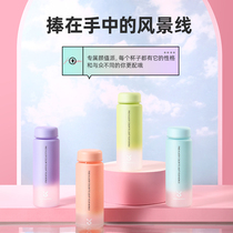 Xinyuetang water cup Plastic portable girl simple and fresh forest sports students creative personality trend cup