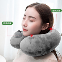 Japanese GP Press Inflatable U Type Pillow Portable U Shaped Cervical Spine Pillow Travel Neck Pillow Plane Sitting for a nap on a pillow