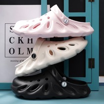 Japanese GP Cave Dongle Shoes Summer Slippers for men and women Korean version of the new trend Anti-slip lovers two wear Baotou sandals