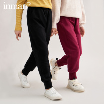 Inman children's casual pants 2022 spring and autumn new sweatpants integrated children's trousers