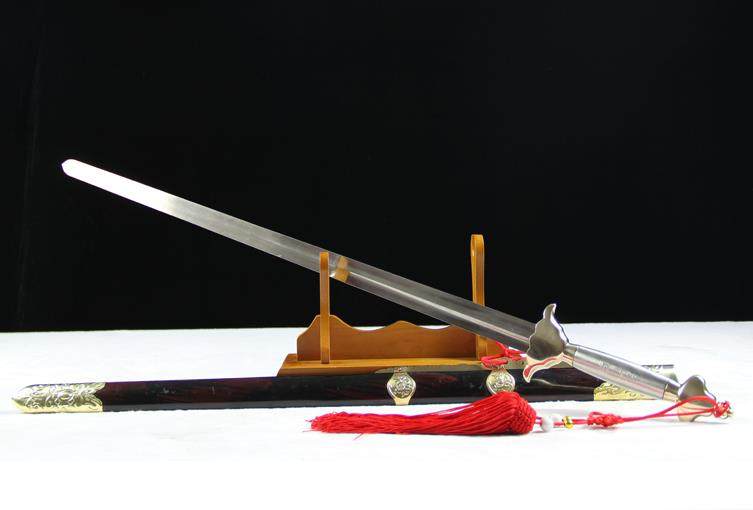 武术表演响剑比赛未佩剑儿童表舞蹈武术剑太极剑编花剑道宝剑