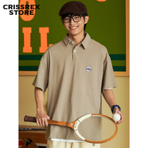 Crisisrex Store FORN3 Day Tide CITYBOY Printed Male Style Casual Loose Short Sleeve POLO Shirt