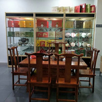 Tea tea set locker shelf Multi-function display cabinet Gift antique display cabinet combination cabinet Glass shelf