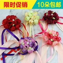 Wedding Supplies Han Style Hand Flowers Wedding Dance Sisters Group Hands Ring Flowers Bridal Hand Flowers Bridesmaid Wrist Flowers Wrist Flowers