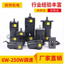 6W15W25W40W60W90W120W200W250W220V AC stepless speed regulating motor reducer all copper