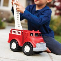 Spot American GREEN TOYS fire truck environmental protection truck trailer transport bus school bus flatbed car toy