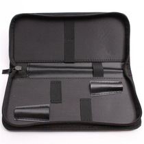 Black bag hairdressing accessories double-handle scissors comb storage bag without logo Kit pu simple packaging