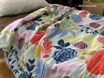 Foreign trade Original single export to Japan AB-sided cotton double-layer yarn with seersucker Japanese air conditioner quilt machine washable