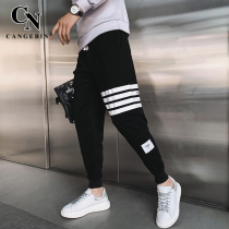 Casual Pants Men's Tide Brand 2022 New Bundle Feet Pants Teenagers Trend Korean Sports Harlan Pants