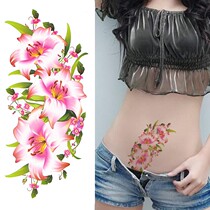Tattoo SeaHome big picture Flower arm tattooed sticker waterproof female persistent sexy C-section Scar Lilies