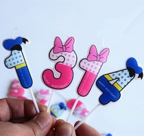 Children cartoon digital candle baby birthday cake candle cute creative adult wedding party candle