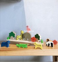 Fart Ass Korea Ins Children Toys Baby Animals Balance Wooden Stilts Stacked High Building Blocks Early to Puzzle Puzzle