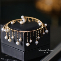 Strange opening adjustable temperament bracelet female light luxury retro design sense Pearl tassel bracelet