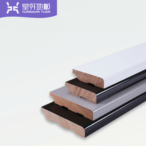 Nordic simple style pure solid wood Panlong material flat solid wood skirting paint white 4 6 8 10cm wide
