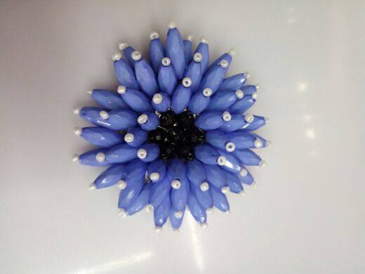 辅料鞋_手工订珠小米珠领花订珠花塑料花手工花花服