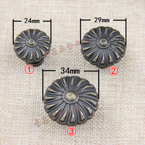 Single-hole handle concealed with antique handle Home equipped drawer pull handle cabinet door handle alloy cylindrical handle