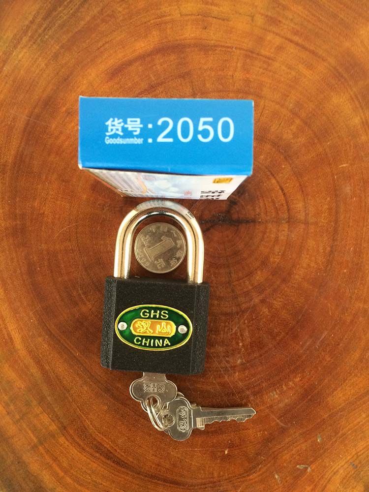 汉山铁挂锁 厚型铁挂锁大门宿舍锁头 货柜锁防盗锁