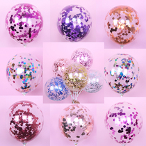 Net red transparent sequin balloon micro-business push line drainage activities Scan code street small gift powder artifact