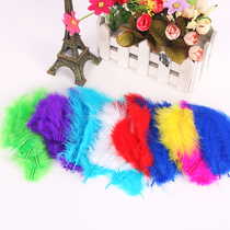 Net red Bobo ball decorative feathers Kindergarten handmade colorful feathers diy decoration Childrens creative art