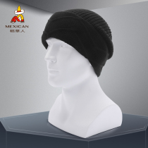 Scarecrow wool hat mens and womens hats winter knitted hat mens hat winter warm tide bag head hat cold hat wool