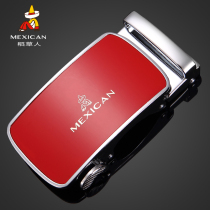 Rice Straw Man Belt Male automatic buckle This life New Year Red pants Belt Head Alloy 100 hitch student Youth Korean version Brief