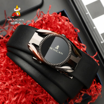 Scarecrow belt male leather head layer cowhide automatic buckle belt business leisure youth cowhide belt gift box box