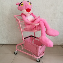 Pink new girl heart double shopping cart shopping mall trolley photo props Net Red pet shop decoration ornaments