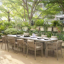 Nordic Outdoor Table & Chair Cottage Cottage Cottage Yard Outdoor Open Garden Terrace Casual Virgin Table & Chair Combination