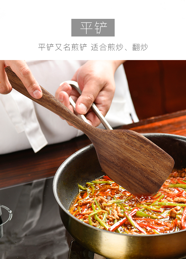 木制大汤勺木勺子长柄家用盛粥勺稀饭勺厨房大号木头木质勺小