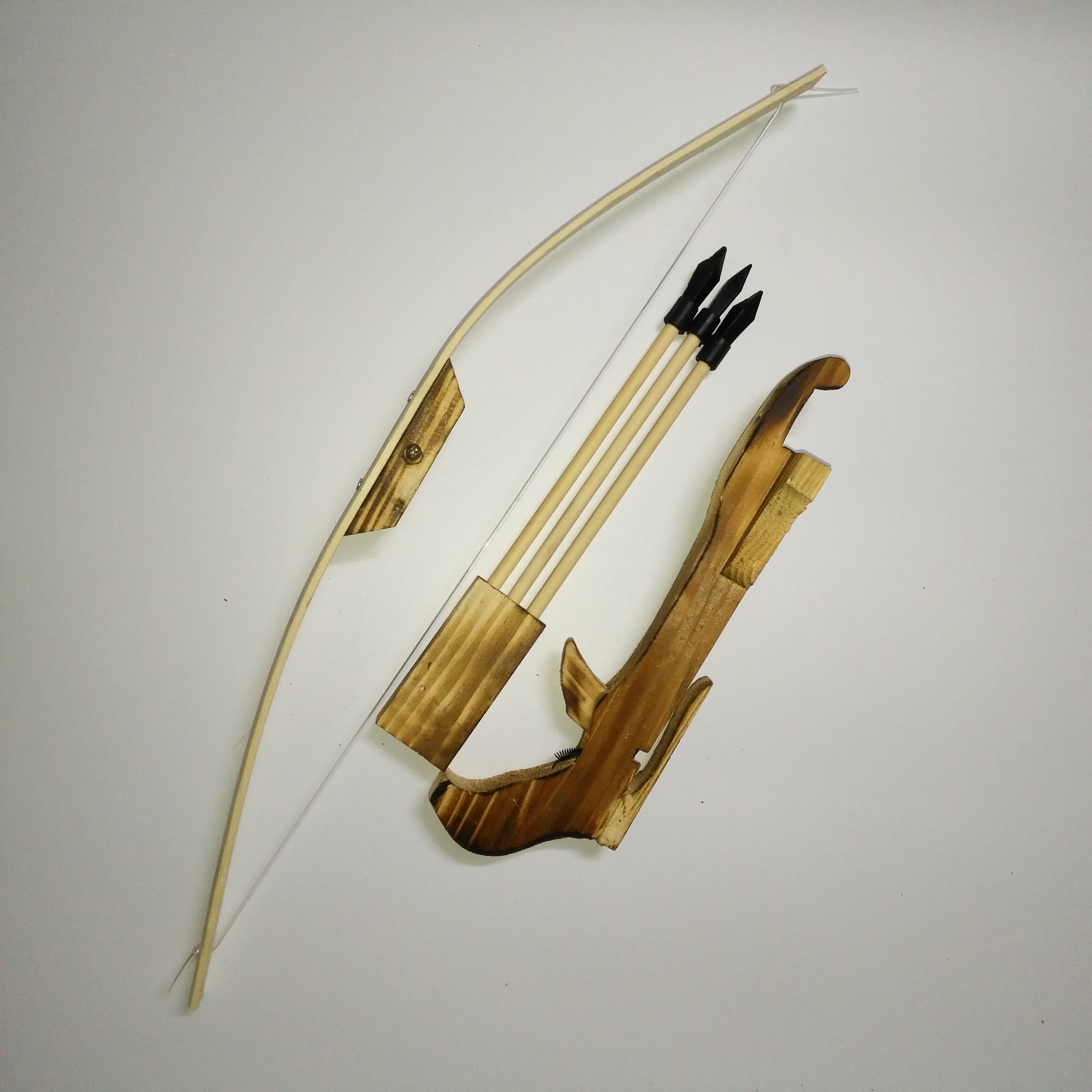 包邮儿童传统玩具中号木质弓箭景区庙会地摊热卖