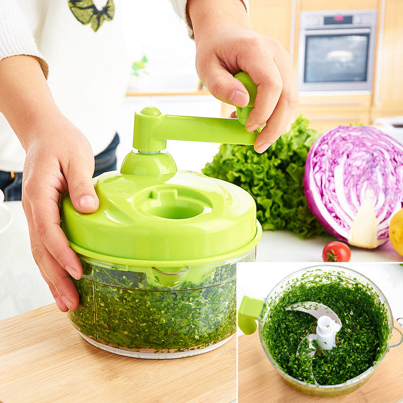 多功能厨房切菜器饺子馅绞菜机绞碎器家用绞肉器手动绞肉机碎肉宝_5折