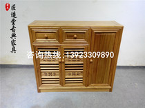 Elm grass tank aquarium shelf solid wood fish tank aquarium bottom cabinet base customized storage rack Tenon waterproof paint