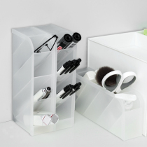 Pen holder ins style simple desktop oblique four-grid MUJI style student oblique plug-in desktop storage box pen holder pen holder
