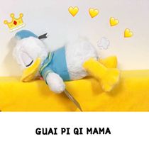 ins Creative cute sleeping face lying series Donald Duck plush toy doll doll car decoration ornaments