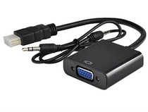 HDMI to VGA HD video adapter computer graphics card interface to monitor projector network set-top box