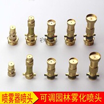 Sprayer nozzle atomization agricultural all copper adjustable straight nozzle spray machine water pipe high pressure spray nozzle gardening