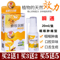 Instant propolis throat oral spray 20ml sore throat swelling and pain mucous membrane broken throat dry foreign body itching