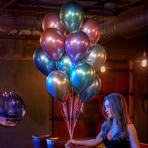 ins Net red balloon metallic color balloon decoration birthday party decoration creative romantic wedding decoration supplies