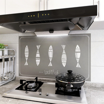 Hearth Creativity Cartoon Small Fish Stickers Kitchen Waterproof Oil Proof Wall Stickler self-adhesive modern minimalist tile Wallpaper Nordic