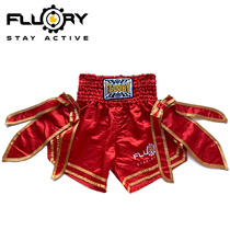 fluory Muay Thai Sanda Fighting Fighting Shorts Pants Men and Women Training Competition