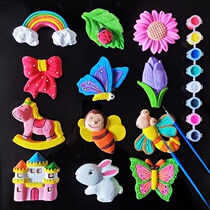 Childrens plaster sculptures painted dolls full of paint Princess Model Diy Graffiti Color Painted