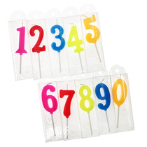 Birthday candle color 0-9 cake candle 5201314 Valentines Day baking supplies with digital