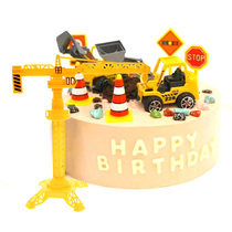 Engineering hanging tower crane cake decoration decoration construction scene birthday cake accessories children toy crane