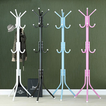 Clothes rack Floor-to-ceiling bedroom hanger Coat rack storage rack Household simple assembly economical bag rack room