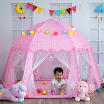 June 1 childrens tent festival princess castle mosquito net game house hexagonal toy House baby girl bed artifact