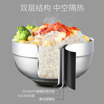 O Le more than 304 Stainless Steel Bowl Home Convenient Noodle Bowl with lid Anti-burn childrens rice bowls Double thermal insulation Blister Noodles Bowl