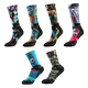 Basketball socks professional sports socks men's actual combat women's mid-length tube high-top print street print towel bottom tide socks Basketball socks professional sports socks men's actual combat women's mid-length tube high-top print street print towel bottom tide socks