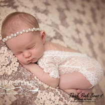 European and American childrens photography lace conjoined Hari newborn photo suit baby 100 days Photo suit