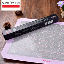 Yangchen baking tool macaron silicone pad glass fiber high temperature resistant 39-hole multifunctional oven